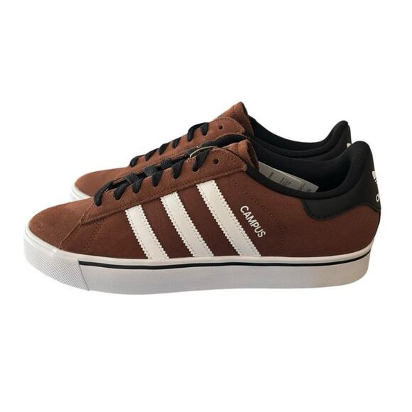 Adidas Campus Brown Vulc Shoes Size Men’s 8 & Women’s 9 - Picture 2 of 10